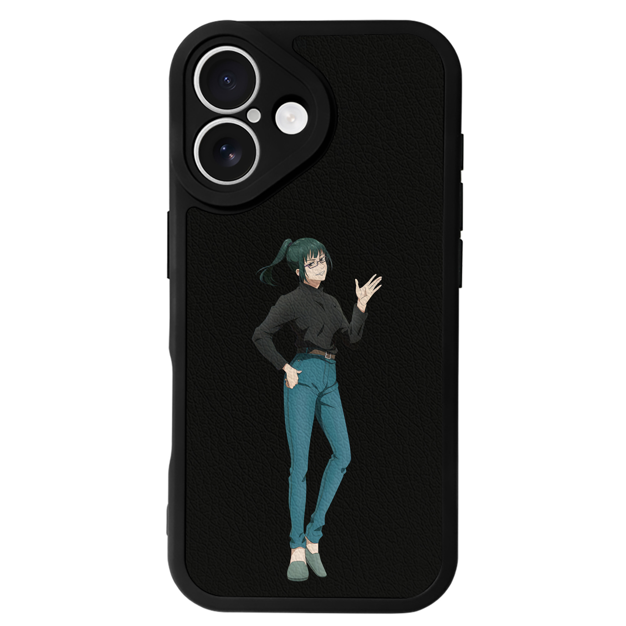 （画像用） 呪術廻戦 Jujutsu Kaisen 【iPhone 16シリーズ対応】シリコンスマホケース（レザー調） 材質：シリコン